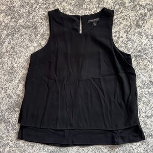 Banana Republic Black Sleeveless Layered Shell